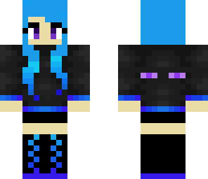 blue epic ender girl