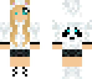 -edited- blonde cute panda girl