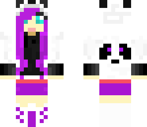 purple panda girl