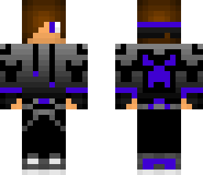 purple techno skin