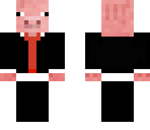 pig with tie and aviators