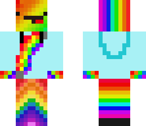 rainbow derp with rainbow hoodie