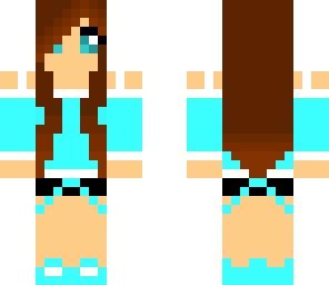 blue cute girl