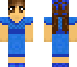 blue dress