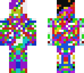 panted multicolered man