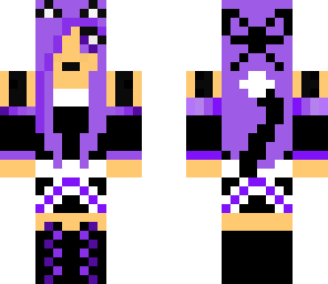 purple cat girl
