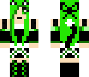 greeen catgirl