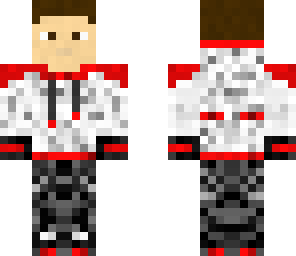 white and red