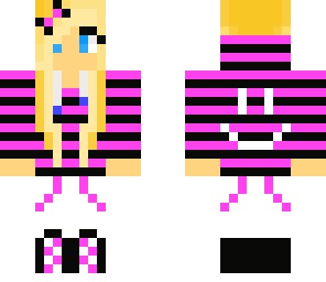 pink striped sweatshirt girl