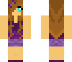 purple dress girl