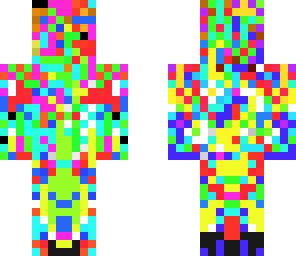 ugly colorful person