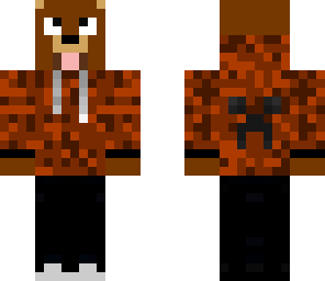 orange shirted bear