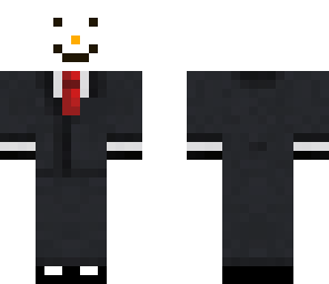 snow man in a suit