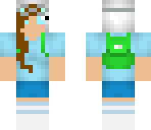 fiona with goggles-brown hair