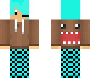 blue hair domo