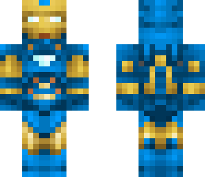 blue iron man