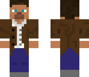 casual player in overcoat