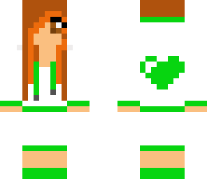 green heart girl