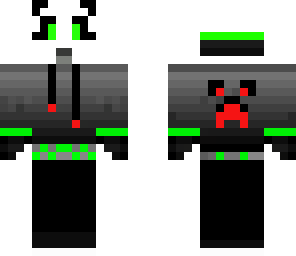 panda in a hoddie