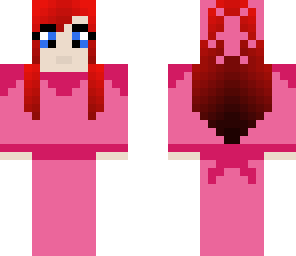 ariel in pink dress