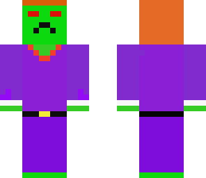 ginger goblin in purple suit