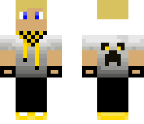 boy with yellow creeper sweatshirt