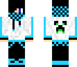 blue techno boy