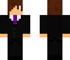 purple tie tuxedo
