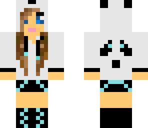 blue panda girl