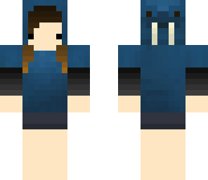 me with blue walrus hoodie