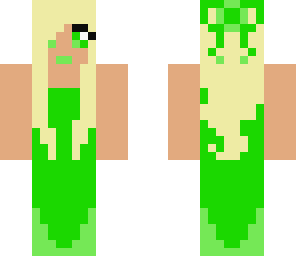 tropical green mermaid