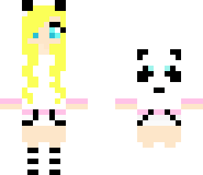 panda girl blonde