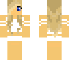 blonde white tank