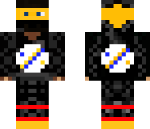 ninja suit gold and blue 