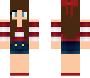 sailer girl with brown hair