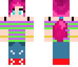 pretty pink ponytail