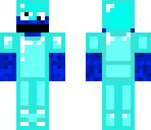 cookie monster with diamond armor