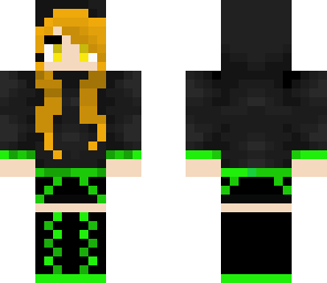 green emo girl