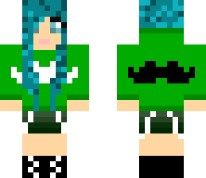 mustache girl