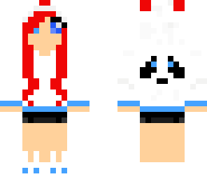 red head panda girl