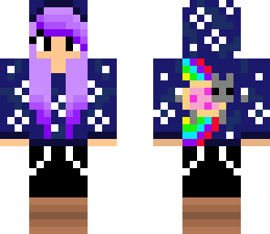 purple haired girlll