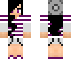 girl with beanie and white and purple shirt
