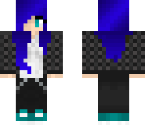 blue hair girl
