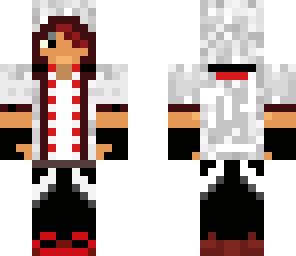 red n white parkour hoodie