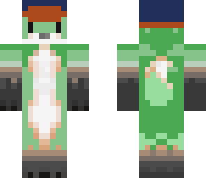 green fox with hat