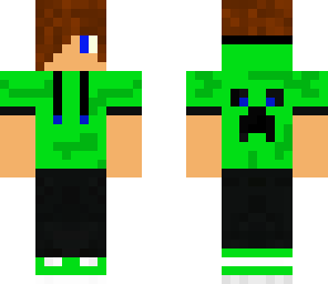 cool boy in green