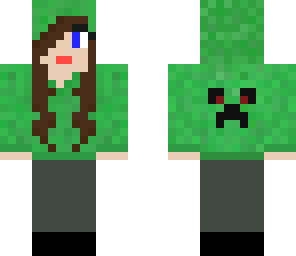 cool creeper hoodie girl