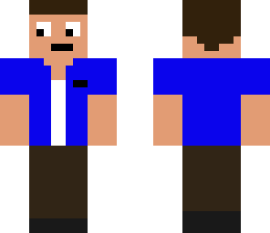 man in blue