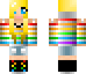 pretty rainbow girl
