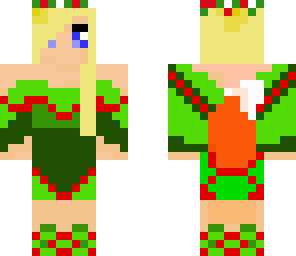 christmas fox girl